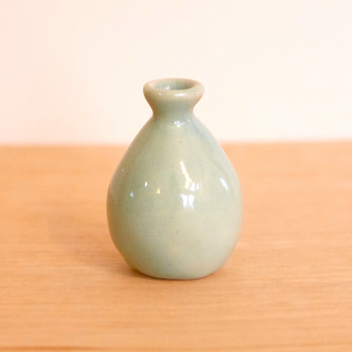 陶器 小さな 花瓶 澄空色 単品】小さい ミニチュア 高さ5