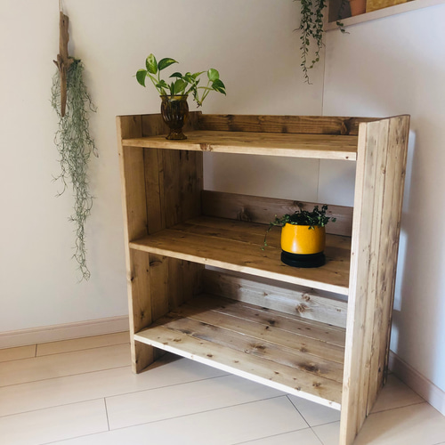 収納棚 オープンラック ウッドチェスト キッチンラック 本棚 棚