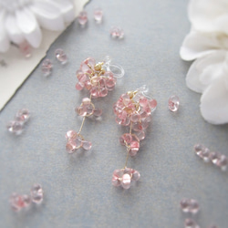 。Cherry blossoms。 earring／pierce*4275* 1枚目の画像