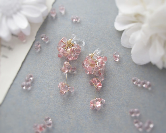 。Cherry blossoms。 earring／pierce*4275* 3枚目の画像