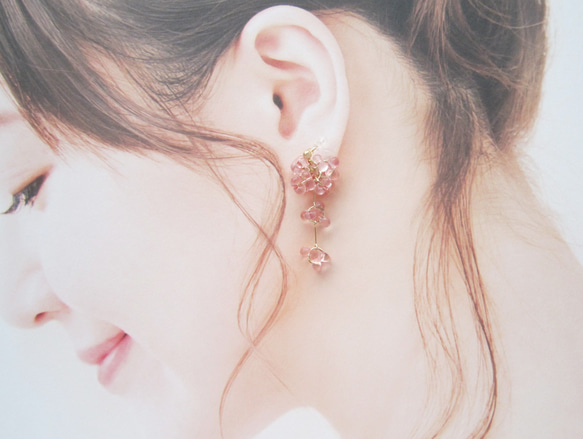 。Cherry blossoms。 earring／pierce*4275* 7枚目の画像