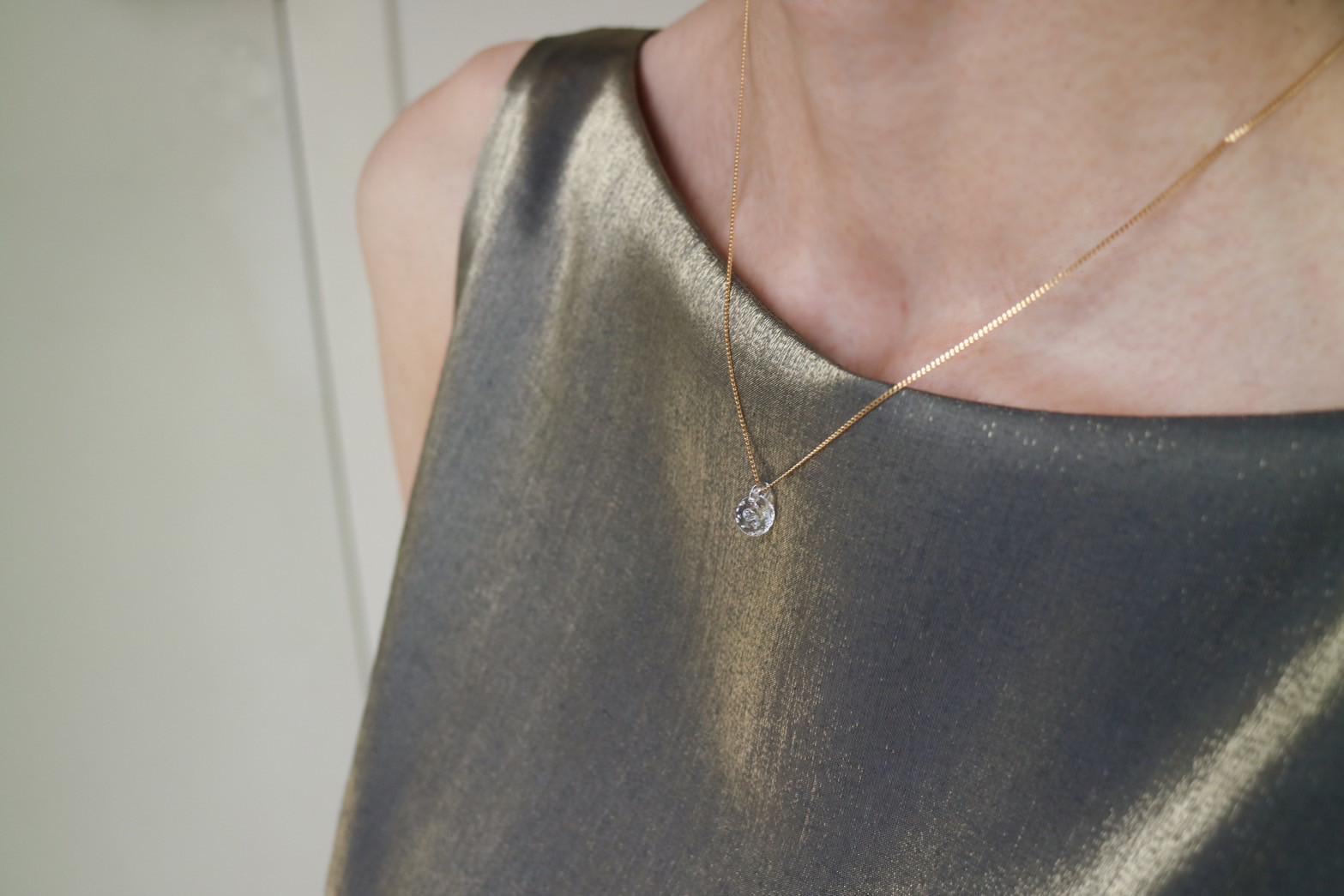 ガラス ネックレス grains of ice