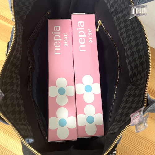 リメイクバッグ 送料込みデニムリメイクバッグ（ L）No.455☆トートバッグ