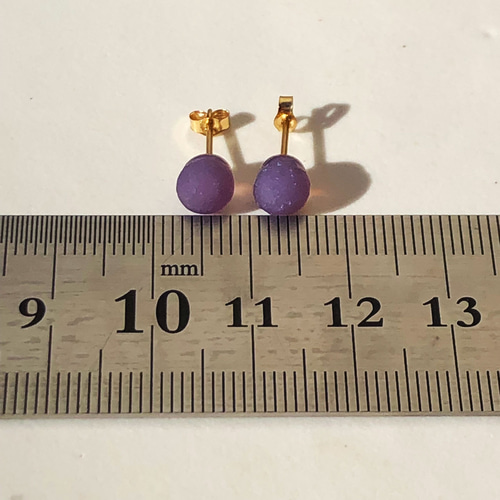 1点物＊グレープアゲートのピアスチャーム 1点物＊グレープアゲートのピアスチャーム