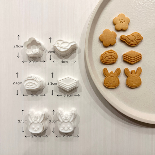 ひな祭りミニ型セット クッキー型 その他素材 mimi_cookiecutter 通販