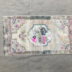 手織りトルコ絨毯 94x50cm ヴィンテージラグ 2枚目の画像