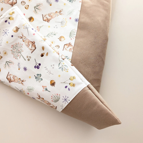 Milky rabbit ×きなりキルティング レッスンバッグ 入園入学 オーダー