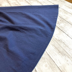 国産⭐︎綿麻4枚ハギＡラインスカート(アンティークブルー)by彩苺[Ｍ2408] 10枚目の画像