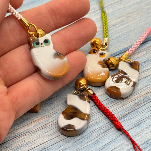 木製猫ストラップ「キジトラ」 携帯ストラップ 平田製作所 通販