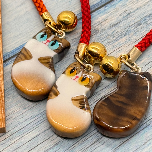 木製猫ストラップ「キジトラ」 携帯ストラップ 平田製作所 通販