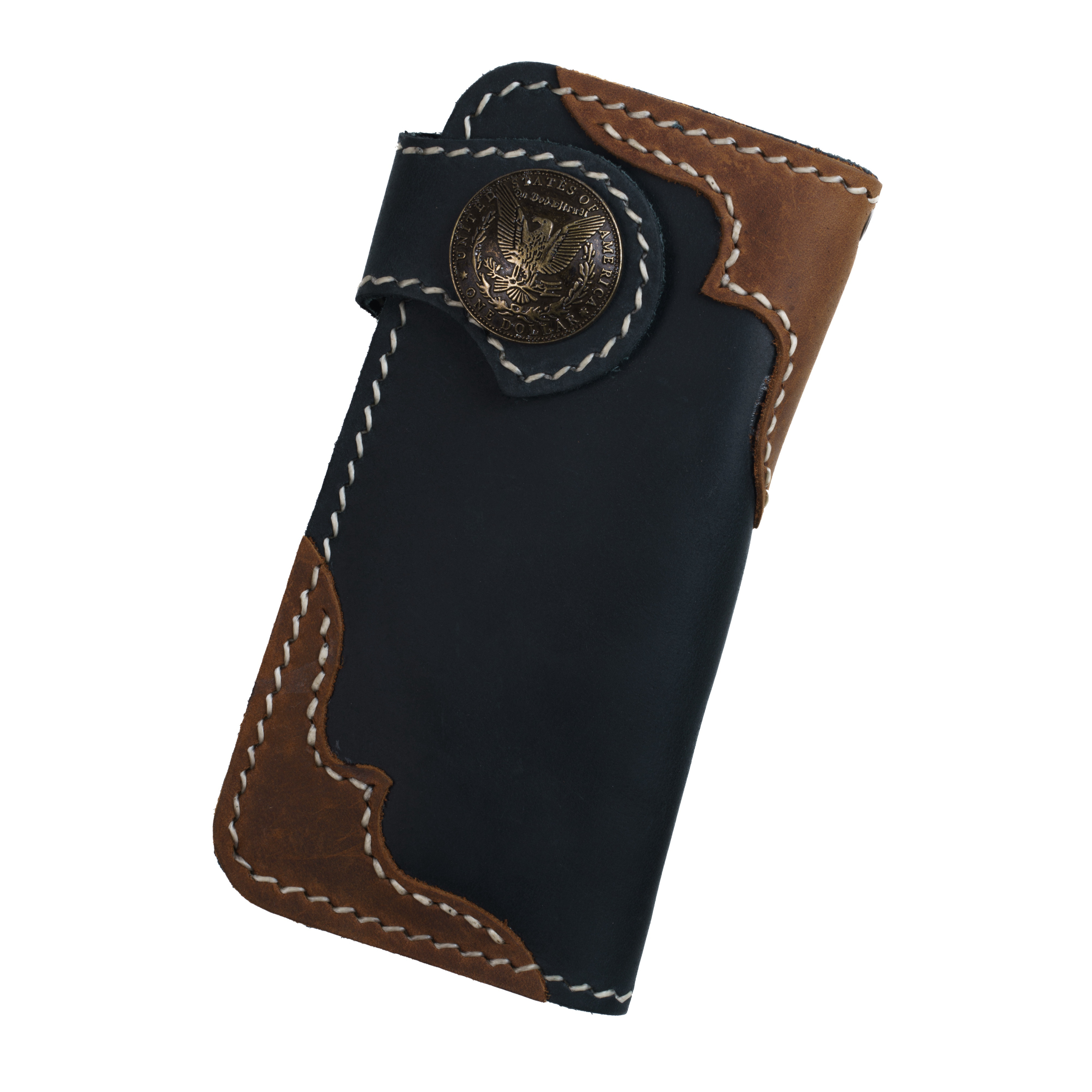 財布 メンズ バイカーズウォレット 長財布 本革 ライダースウォレット レザーウォレット 二つ折り 財布 メンズ 革財布