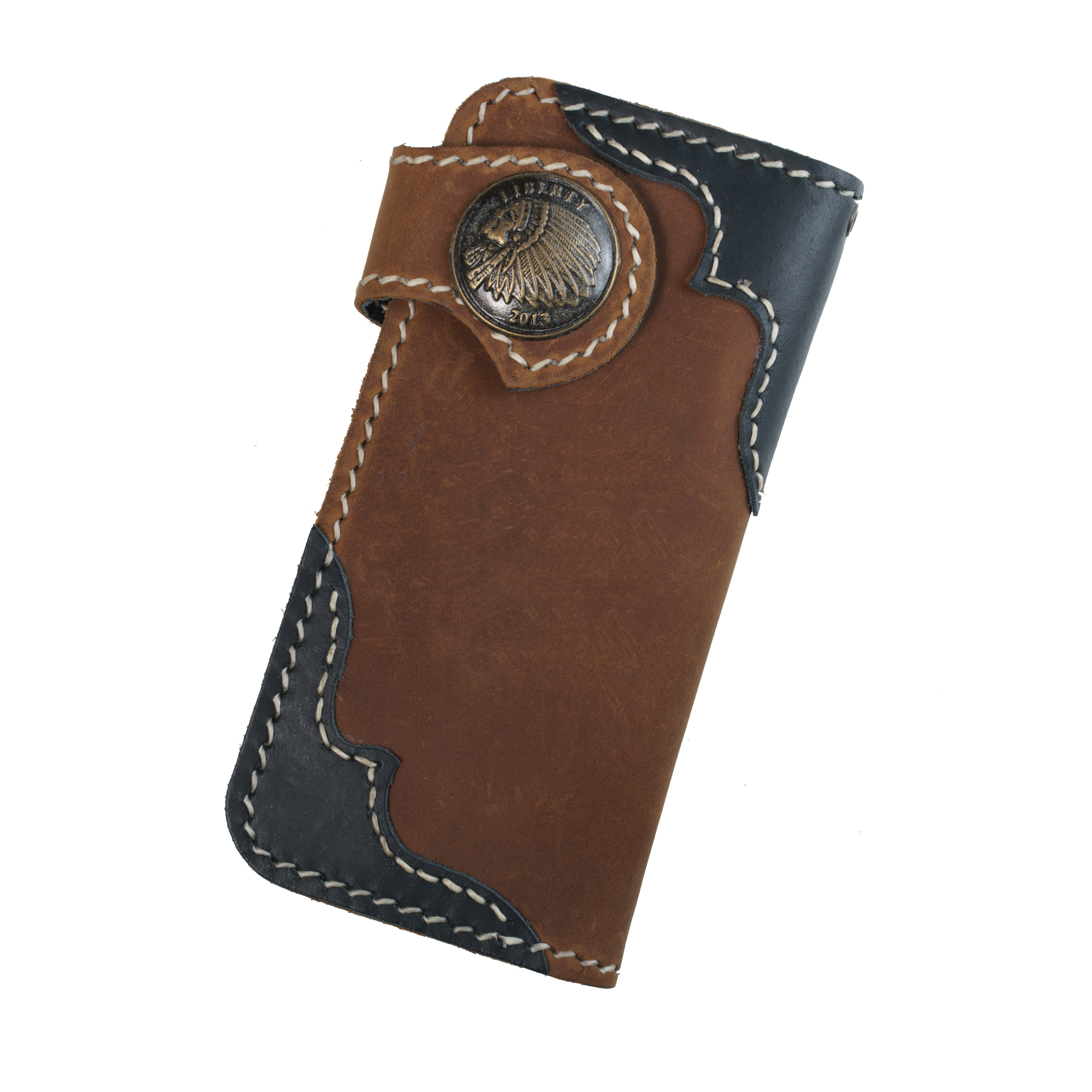 財布 メンズ バイカーズウォレット 長財布 本革 ライダースウォレット レザーウォレット 二つ折り 財布 メンズ 革財布