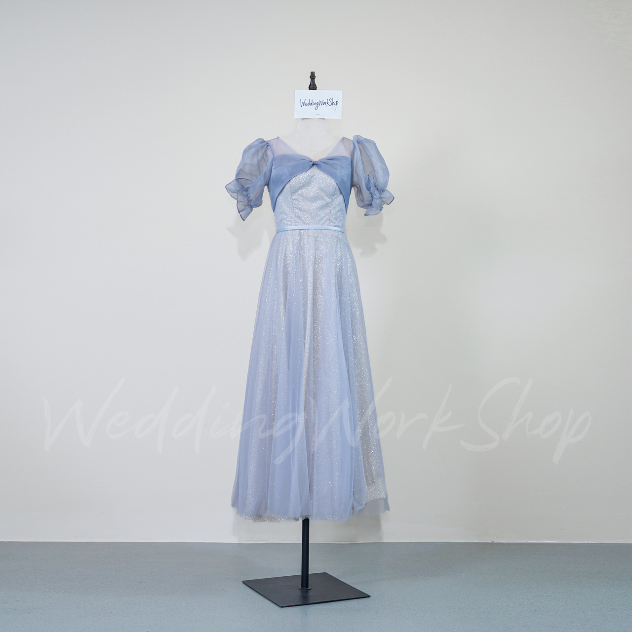 オーガンジー  キラキラチュールビジュー プリンセスライン ビスチェドレス リ花嫁 デート /謝恩会/G030