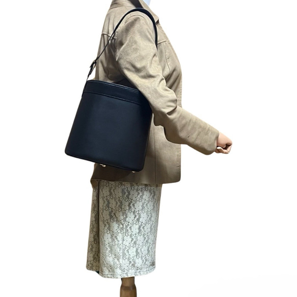 革製バゲットバッグ162　巾着　東京発 9枚目の画像