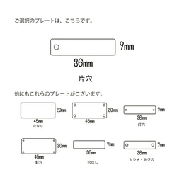 オーダーメイドの真鍮プレート（小）| 片穴【横型】 2枚目の画像