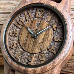 【木製腕時計】EINBAND Himmel Walnut クルミ 木の時計 腕時計 天然木【40mm】 2枚目の画像