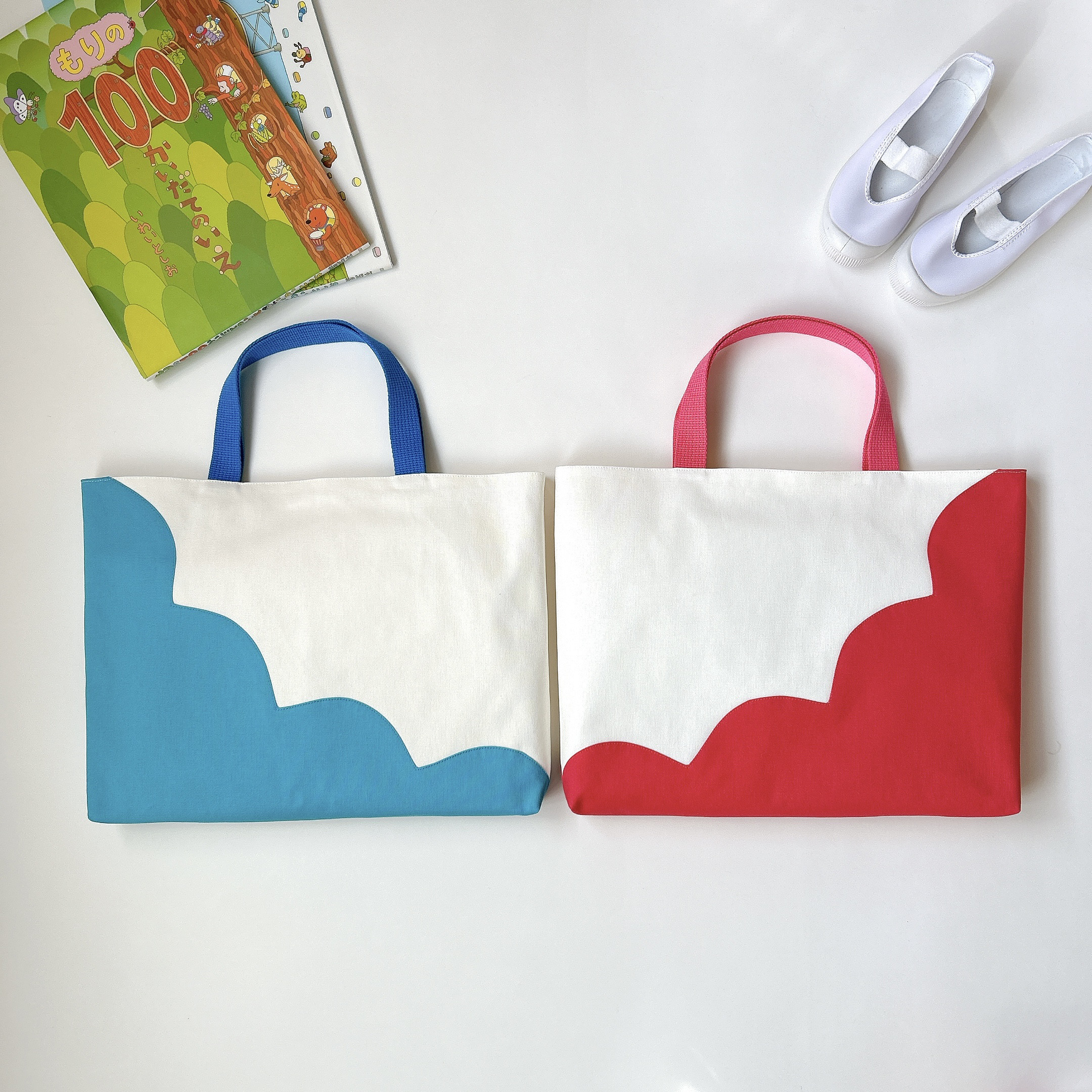 チェリー　スカイブルー♡入園入学グッズ　レッスンバッグ チェリー スカイブルー♡入園入学グッズ レッスンバッグ