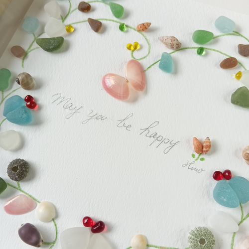 きい♡オーダー　シーグラスアート c8990b383bdcfca0eecab2e5c9cd30