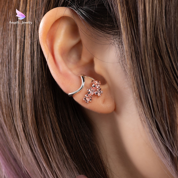桜モチーフ　イヤーカフ 蝶 桜モチーフ イヤーカフ | アナ スイ(ANNA SUI) | マルイ