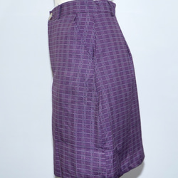 Grid Check Mini Skirt (purple) ミニスカート パープル 紫 ストリート 10枚目の画像