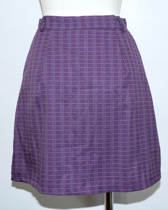 Grid Check Mini Skirt (purple) ミニスカート パープル 紫 ストリート 9枚目の画像