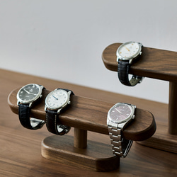 天然無垢材 ウォールナット 腕時計スタンド　ウォッチスタンド シングル用 3枚目の画像