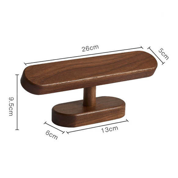 天然無垢材 ウォールナット 腕時計スタンド　ウォッチスタンド シングル用 8枚目の画像