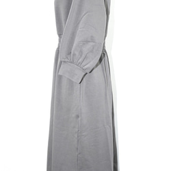 Balloon Sleeve Sweat Onepiece（chacoal grey） ロング丈ワンピース グレー 灰色 8枚目の画像