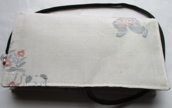 ７５７３　紬の着物で作った和風財布・ポーチ＃送料無料 3枚目の画像