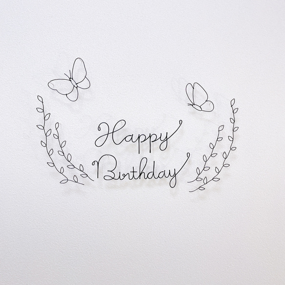 ケーキトッパー　ハーフバースデー　2分の1　誕生日　バースデー　ベビーフォト　ワイヤークラフト　ワイヤーアート 17枚目の画像