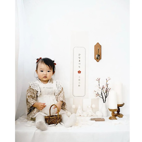 Hinamatsuri  tapestry / ひなまつり | タペストリー | 雛人形 7枚目の画像