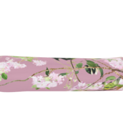 【受注生産】ワンタッチ式自動開き折り畳み傘　メジロと八重桜　アンティークピンク 17枚目の画像