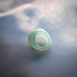 オパール ガラス リング glass ring 3枚目の画像