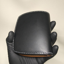 コンパクトウォレット 〜Compact billfold wallet black&natural〜 7枚目の画像