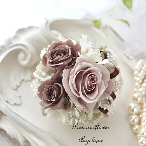 新作】⑫花びらがキラキラ☆クリスタルラインストーンが輝くピンク