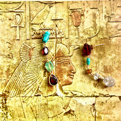 Ahmose　アハメス　K１４gfスタッドピアス　　１点もの 5枚目の画像