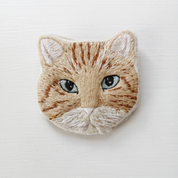 【限定1点】猫刺繍のブローチ　Bella 7枚目の画像