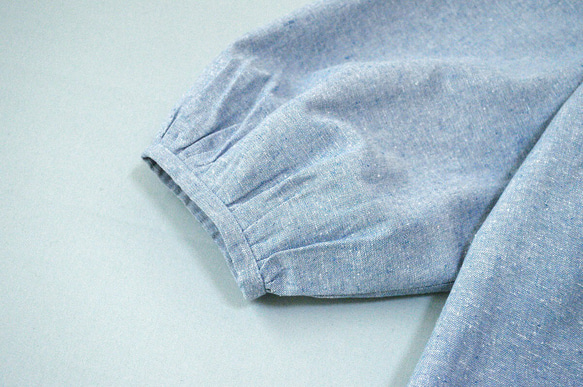 綿麻クルミ釦人可愛い七分袖トップス♪ 6枚目の画像