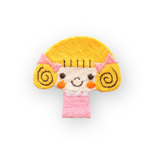 【のんちゃん】オッペン9点 名入れできる 女の子のんちゃんの刺繍ワッペン＊おしゃれで可愛い刺繍