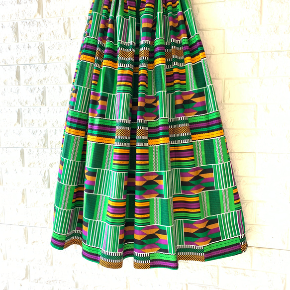 アフリカンプリント　マキシスカート 1枚目の画像