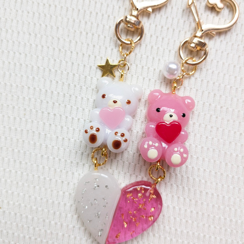 【Roots】バレンタイン Double Heart ハートキーチェン2点セット 41GRjjobKfL.jpg_BO30,255,255,