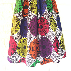 アフリカンプリント　ロングスカート 4枚目の画像