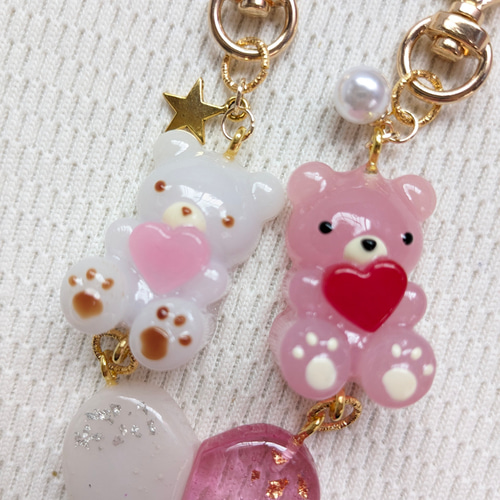 nommiちゃん くま2つセット♡ クマちゃんキーホルダー♡2つセット - メルカリ