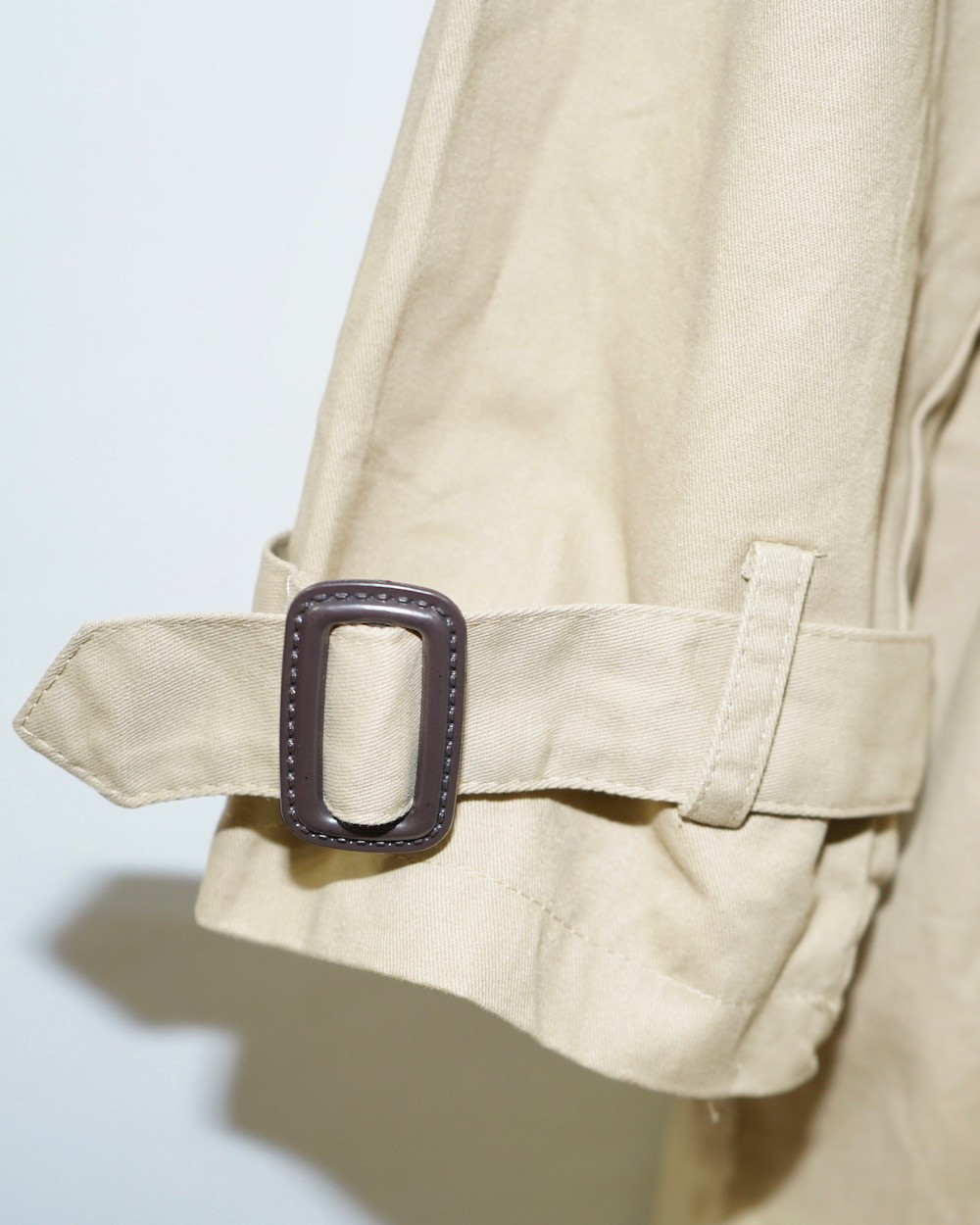 Belted Long Trench Coat (beige) コート ベージュ 薄茶 きれいめ