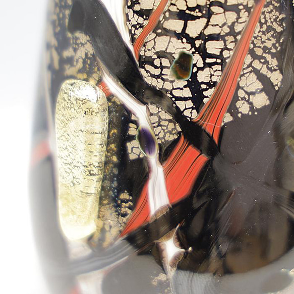 おしゃれ【雛人形 A】台座付 置物 ガラス製 手作り Glass Studio Uka yamanokami-315 11枚目の画像
