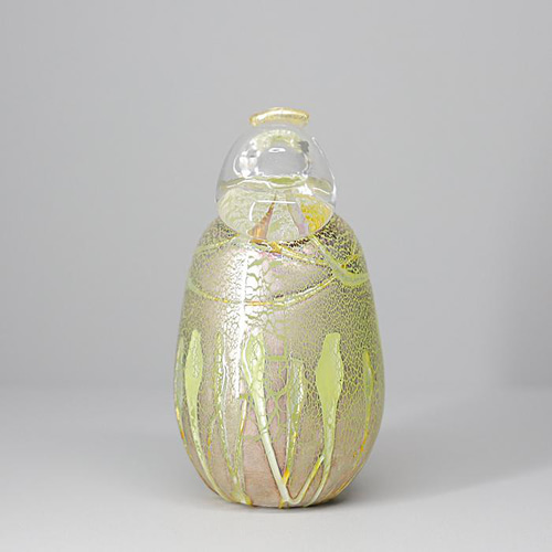 おしゃれ【雛人形 B】台座付 置物 ガラス製 手作り Glass Studio Uka