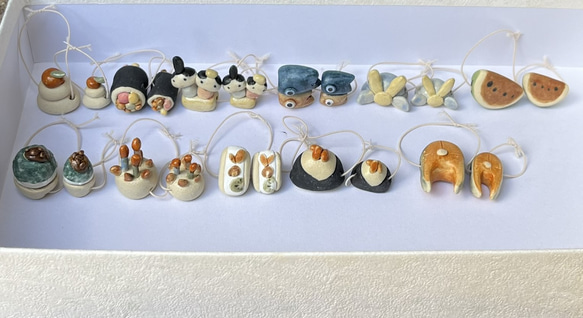 載せる恵方巻　Y-102-1（大）-2（小）　陶製/Ehomaki/Sushi rolls/壽司卷/सुशी रोल्स 12枚目の画像