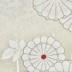 着物のミニファブリックパネル　春色と輝く菊花（3枚セット）　着物リメイク　インテリア　古民家　ひなまつり　壁飾り　ギフト 9枚目の画像