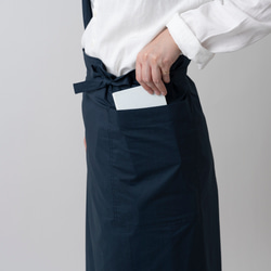 和服 | Kesa 圍裙 | 棉質打字機 | 深海軍藍 第12張的照片
