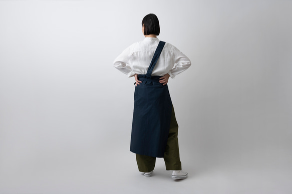 和服 | Kesa 圍裙 | 棉質打字機 | 深灰色 第7張的照片